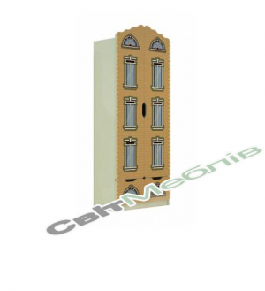 Стінка "Старе місто" №2, з фотодруком (цегляний бежевий)