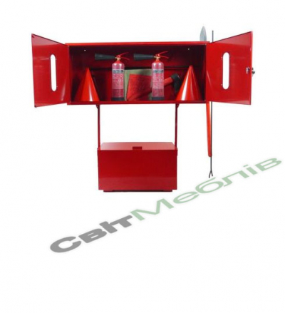 Стенд пожежний з щитом закритого типу