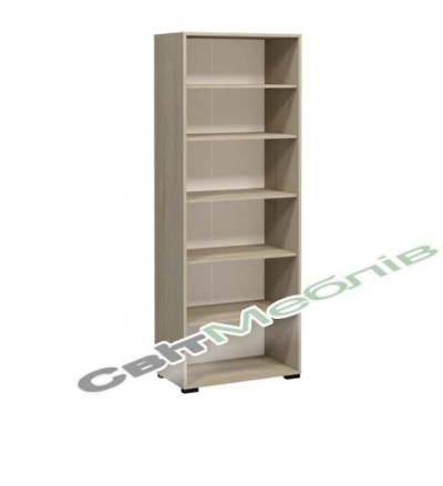 Шафа з полицями відкрита